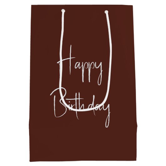 Verjaardagsbier op de smartphone medium cadeauzakje (Achterkant)