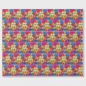 Verjaardagsbier Proost Pop Art Cadeaupapier (Vlak)