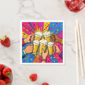 Verjaardagsbier Proost Pop Art Servet (Insitu)