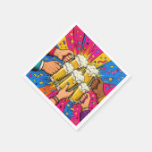 Verjaardagsbier Proost Pop Art Servet (Hoek)