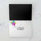 Verjaardagsbieren en Confetti Kaart (Binnen)