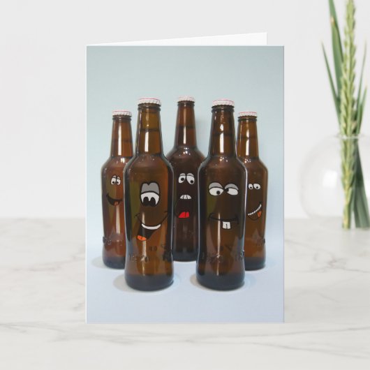 Verjaardagsbierhumor Kaart (Voorkant)
