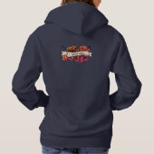 Verjaardagsbloem hoofdstukboek gepersonaliseerd hoodie (Achterkant)
