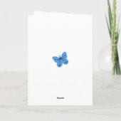 Verjaardagsbloem September Krijt Personalized Kaar Kaart (Achterkant)