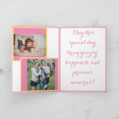 verjaardagsbloem - wenskaart bedankkaart (Binnen)