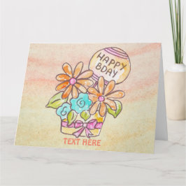 VERJAARDAGSBLOEMEN KAART