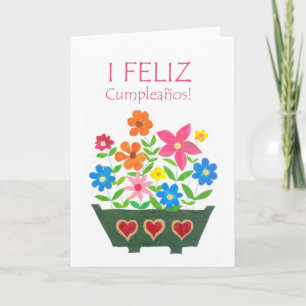 Verjaardagsbloemen Kaart