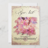 Verjaardagsbloemen op 1 april kaart (Voorkant)