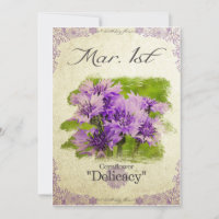 Verjaardagsbloemen op 1 maart "Korenbloem"