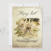 Verjaardagsbloemen op 1 mei "Edelweiss" Kaart (Voorkant)