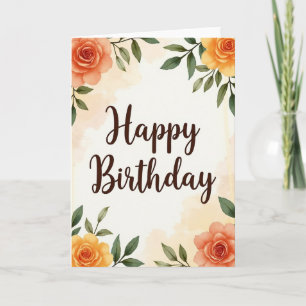 Verjaardagsbloemenkaart met polka dots kaart