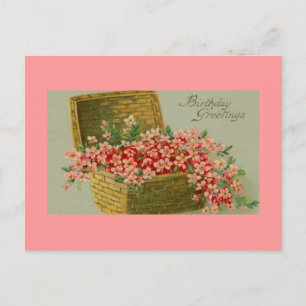  verjaardagsbloemenmand briefkaart