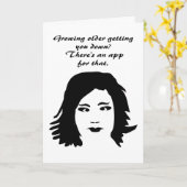 verjaardagsblues kaart (Gele Bloem)