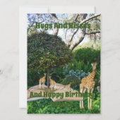 Verjaardagsboek Giraffe Story Book Kaart (Achterkant)