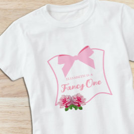 Verjaardagsboog Bloemige 1e Verjaardag T-shirt