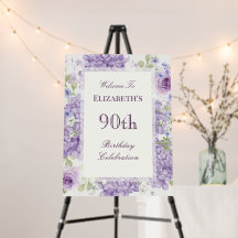 Verjaardagsbord '90e verjaardag' met elegante paar