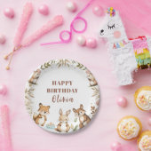 Verjaardagsbos voor bosdieren papieren bordje (Feest)