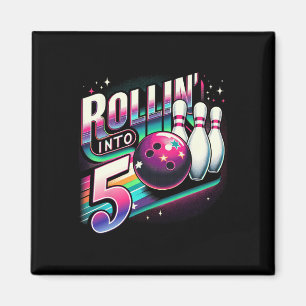 Verjaardagsbowlen Rol naar 5 Feestje 5e verjaardag Magneet