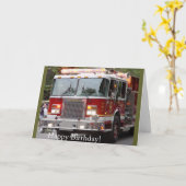 verjaardagsbrandweerwagen kaart (Gele Bloem)