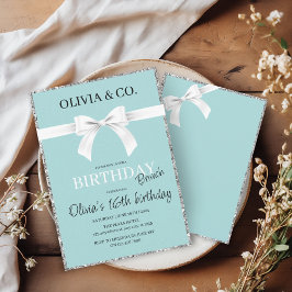 Verjaardagsbrunch uitnodiging ontbijt bij Tiffany'