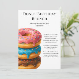 Verjaardagsbrunchfeest | Pannenkoeken & Donuts  Kaart