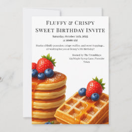 Verjaardagsbrunchfeest | Pannenkoeken & wafels  Kaart