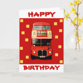 Verjaardagsbus Londen Kaart 01 (Gele Bloem)