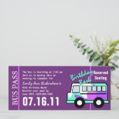 Verjaardagsbus Pass Kaart (Staand voorkant)