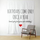 VERJAARDAGSCAART FUNNY STOUT WANDKLEED (In situ)