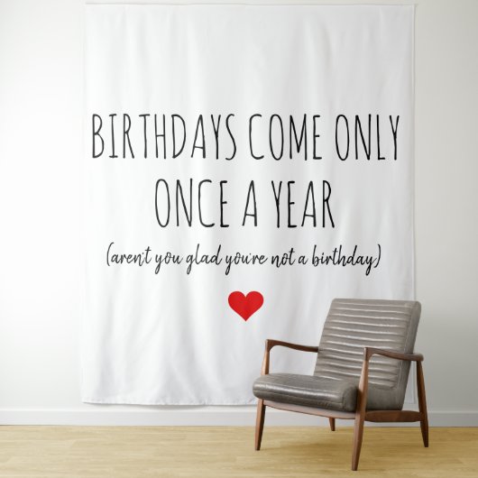 VERJAARDAGSCAART FUNNY STOUT WANDKLEED (In situ)