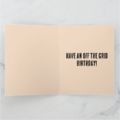 VERJAARDAGSCABINE VAN HET GRID-WENSKAART KAART (Binnen)