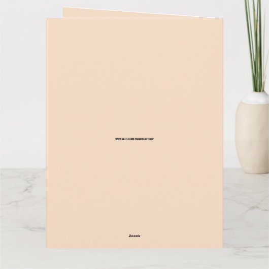 VERJAARDAGSCABINE VAN HET GRID-WENSKAART KAART (Achterkant)