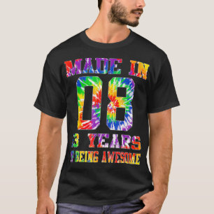 Verjaardagscadeau 13e verjaardag voor tiener Tie D T-shirt
