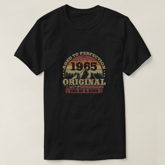  verjaardagscadeau 1965 t-shirt (Design voorkant)