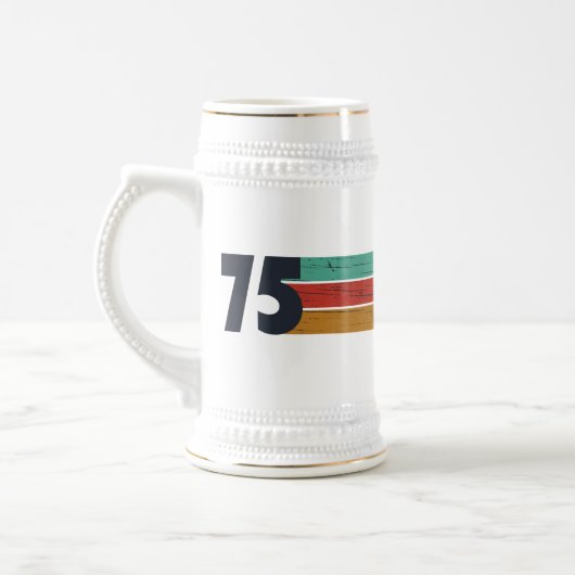 Verjaardagscadeau 1975 vintage bierpul (Links)