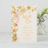 Verjaardagscadeau 1e verjaardag Wildebloem Kaart (Staand voorkant)