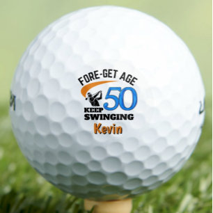 Verjaardagscadeau 50e verjaardag Stiefvader Grappi Golfballen