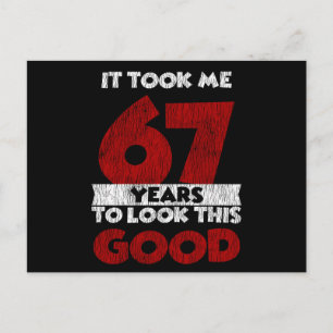 Verjaardagscadeau 67 jaar oud Funny 67e verjaardag Briefkaart