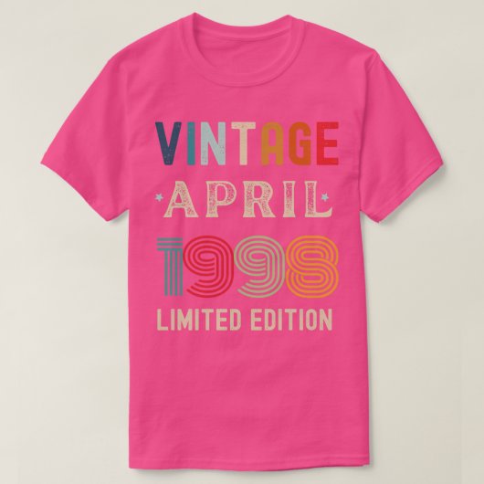 Verjaardagscadeau april 5 t-shirt (Design voorkant)