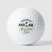 Verjaardagscadeau "Beste papa ooit" Golfballen (Voorkant)