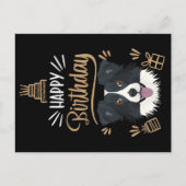 Verjaardagscadeau Border Collie Briefkaart (Voorkant)
