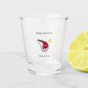 Verjaardagscadeau, brutale gehakt. Gefeliciteerd m Shot Glas