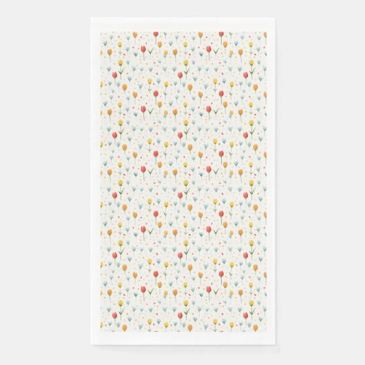 Verjaardagscadeau | De aarde lacht in bloemen Servet (Voorkant)