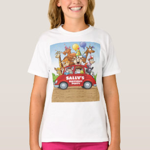 Verjaardagscadeau Dierenfeest Auto Rit-Verjaardag T-shirt