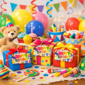 Verjaardagscadeau-etiket  cadeaulabel