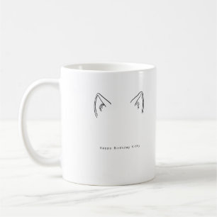 Verjaardagscadeau, gelukkige verjaardag poes, kat  koffiemok