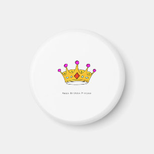 Verjaardagscadeau, gelukkige verjaardag prinses, s magneet