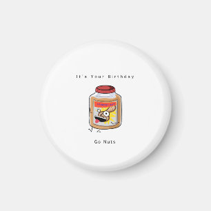 Verjaardagscadeau, Go Nuts cadeau, Verjaardagscade Magneet