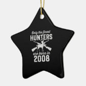 Verjaardagscadeau Hertenjager Jacht voor 2008s Keramisch Ornament (Links)