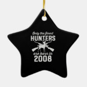 Verjaardagscadeau Hertenjager Jacht voor 2008s Keramisch Ornament (Achterkant)